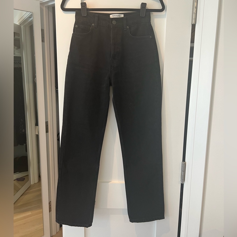 Reformation Cynthia High Rise Straight Jeans